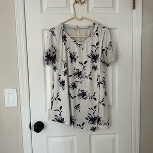 Floral Print Women's Nursing Top